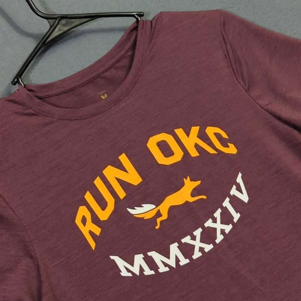 Tracksmith T-Shirt Women's M Burgundy Session Tee Run OKC MMXXIV